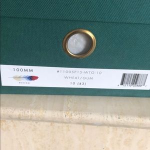 Buscemi 100mm Wheat/Gum. Size 10